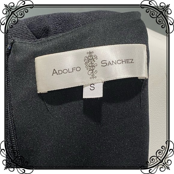 NWOT - ADOLFO SANCHEZ Chic & Sexy Cut-Out Mesh Wool Dress - Picture 7 of 10